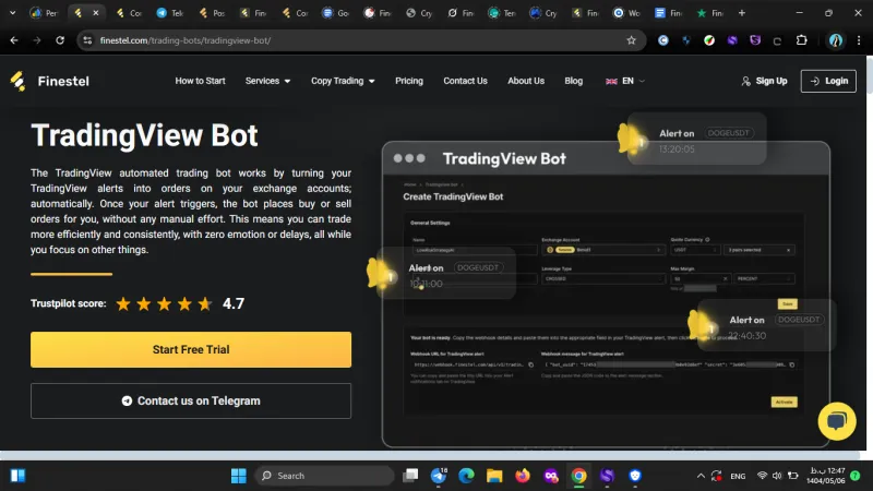 Finestel Rolls Out TradingView Bot and Custom Signal Bot to Boost Crypto Trading Automation