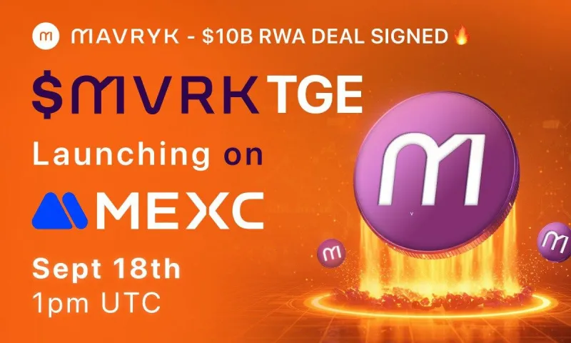 RWA Blockchain Mavryk Announces Mainnet Token Launch on MEXC