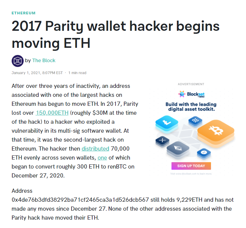 Parity Wallet Hacker