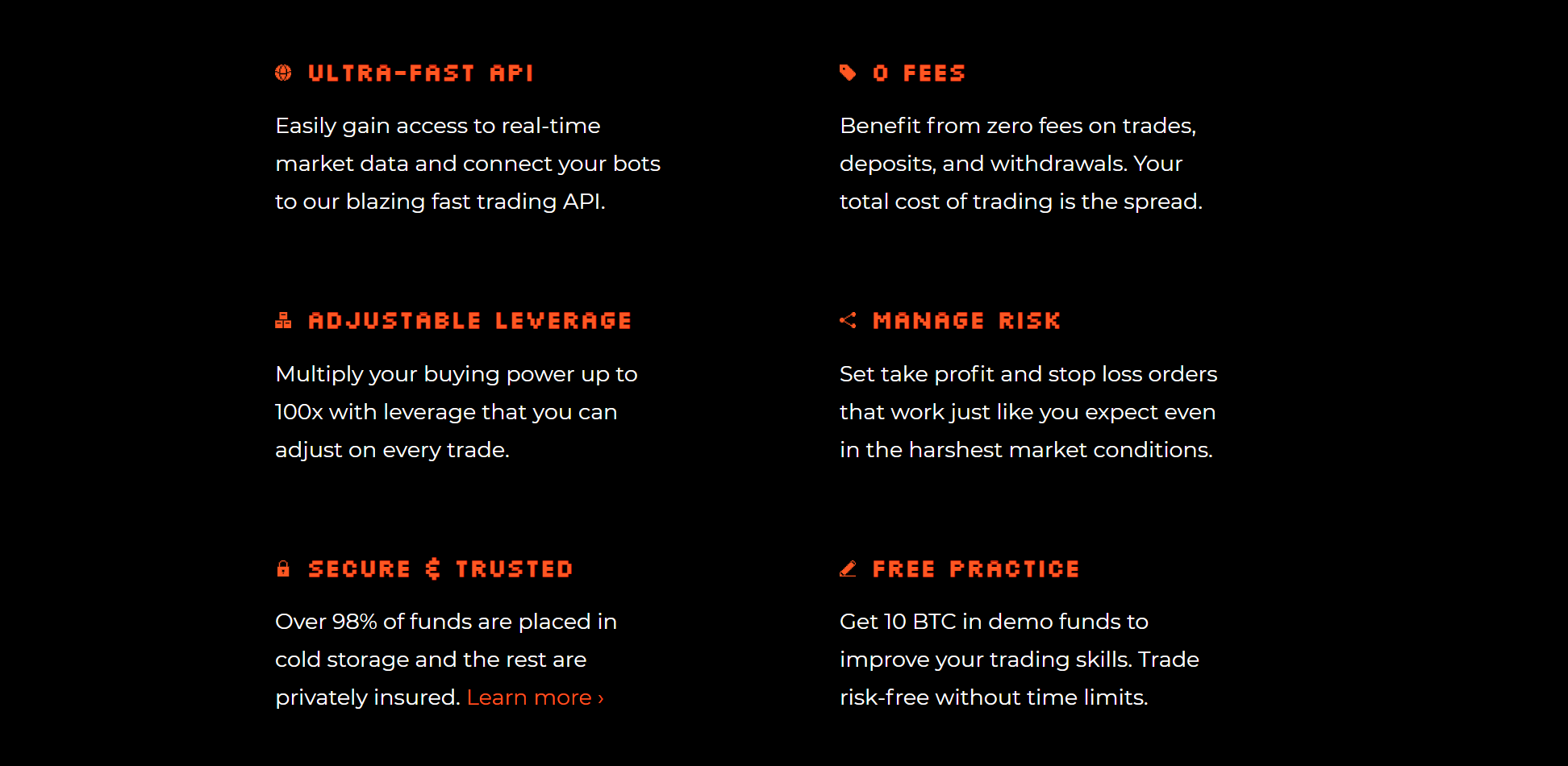 Trade8 Advantages