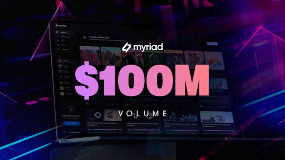 Myriad Hits $100M in Trading Volume in 3 Months Since Launch