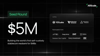 AllScale Raises $5M Seed Led by YZi Labs to Build World's First Self-Custody Stablecoin Neobank