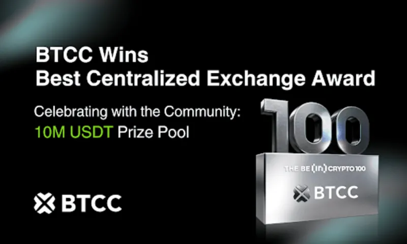 BTCC Exchange Grabs the Best Centralized Exchange at BeInCrypto 100 Awards 2025