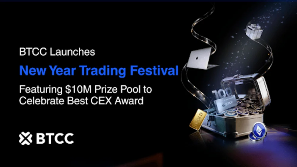 BTCC Exchange Launches the 2026 New Year Trading Festival, Earmarks a $10 Million Prize Pool