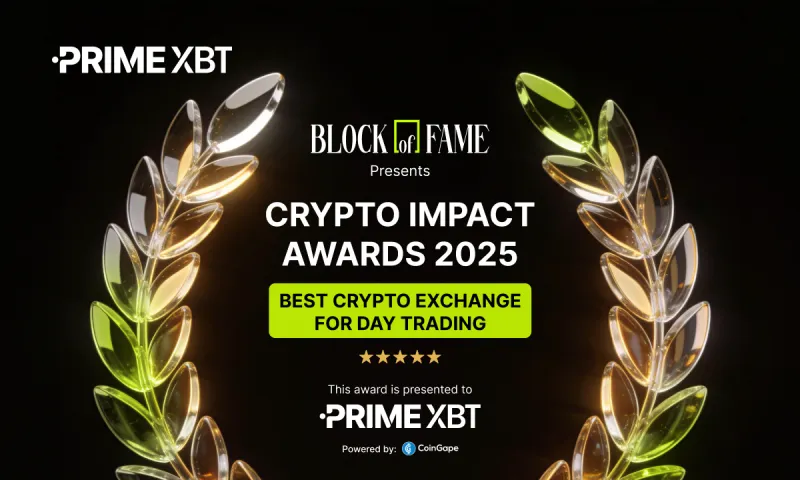 PrimeXBT Recognised as Best Exchange for Day Trading 2025 as Crypto–TradFi Convergence Accelerates