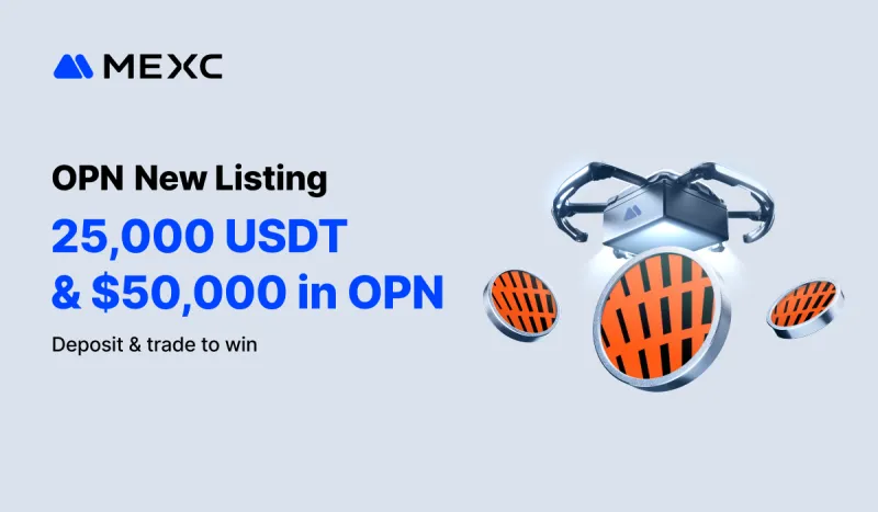 MEXC Lists Opinion (OPN) with $50,000 in OPN and 25,000 USDT Airdrop+ Rewards