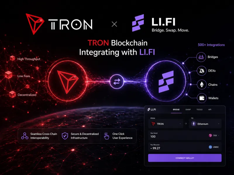 Li.Fi Integrates with the TRON Network