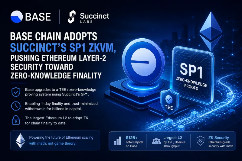 Base Chain Integrates ZK Proofs Via Succinct