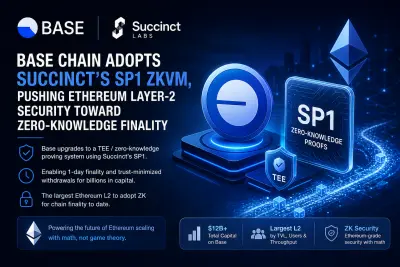 Base Chain Integrates ZK Proofs Via Succinct