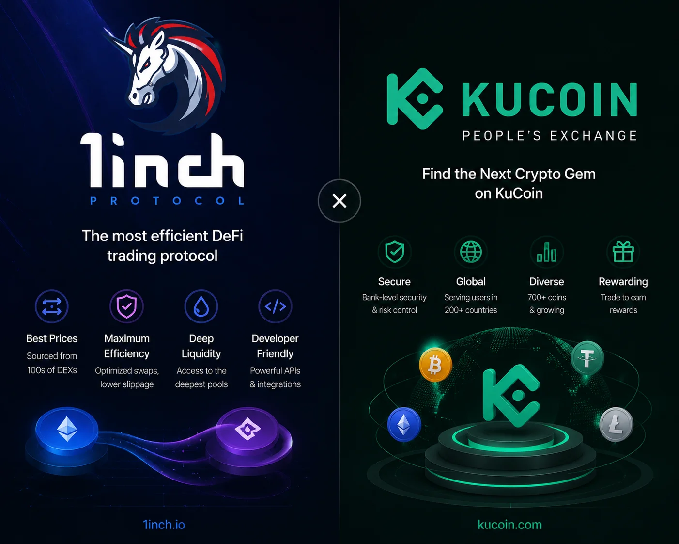 KuCoin Web3 Wallet Integrates 1inch Network