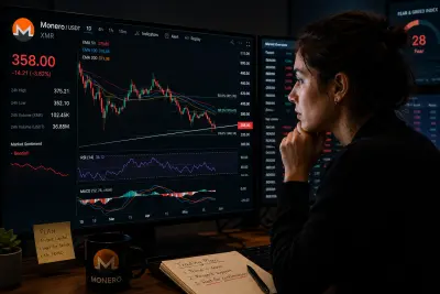 Monero Slides Toward Key Support as Bearish Signals Build Across Derivatives Market