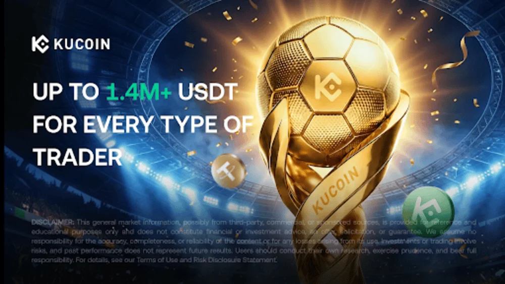 KuCoin Launches “Crypto Cup” Global Trading Campaign With Up to 1.4M USDT Prize Pool