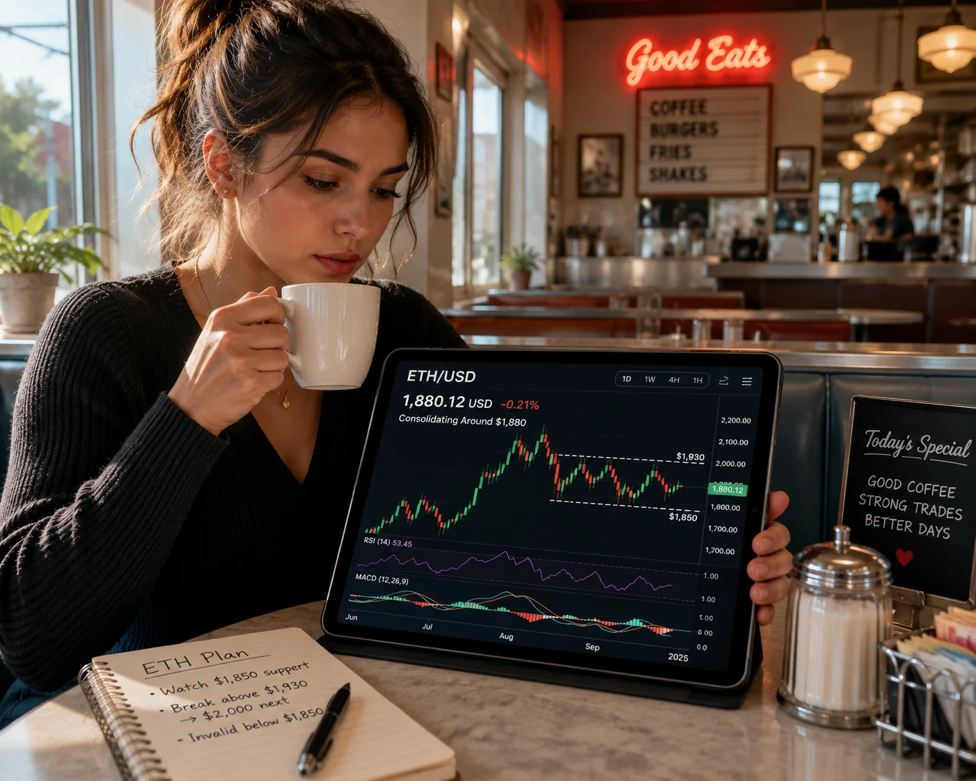 Ethereum Consolidates Below $1,930 as ETF Inflows Offset Geopolitical Headwinds