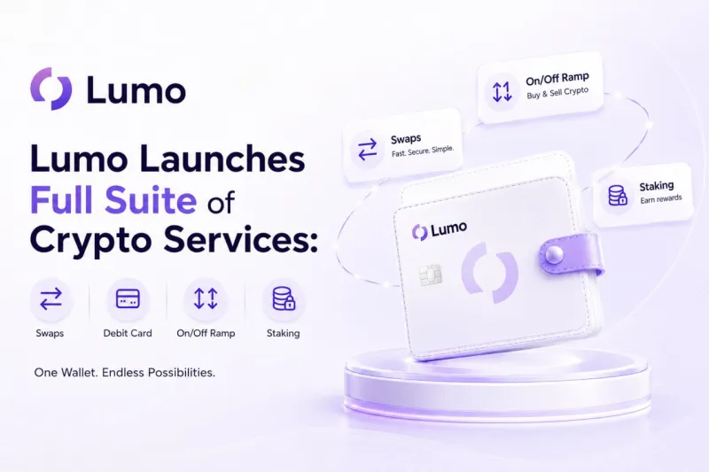 Lumo Wallet Launches Full Suite of Crypto Services: Swaps, Debit Card, On/Off Ramp, and Staking