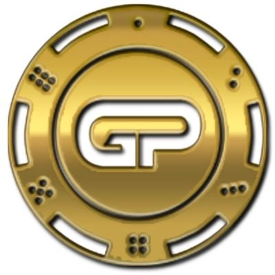 Gold Poker Coin Logo