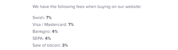 Safello Trading Fees